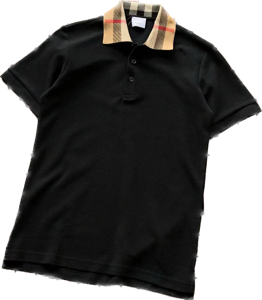 Burberry checkered collar Polo Shirt J020